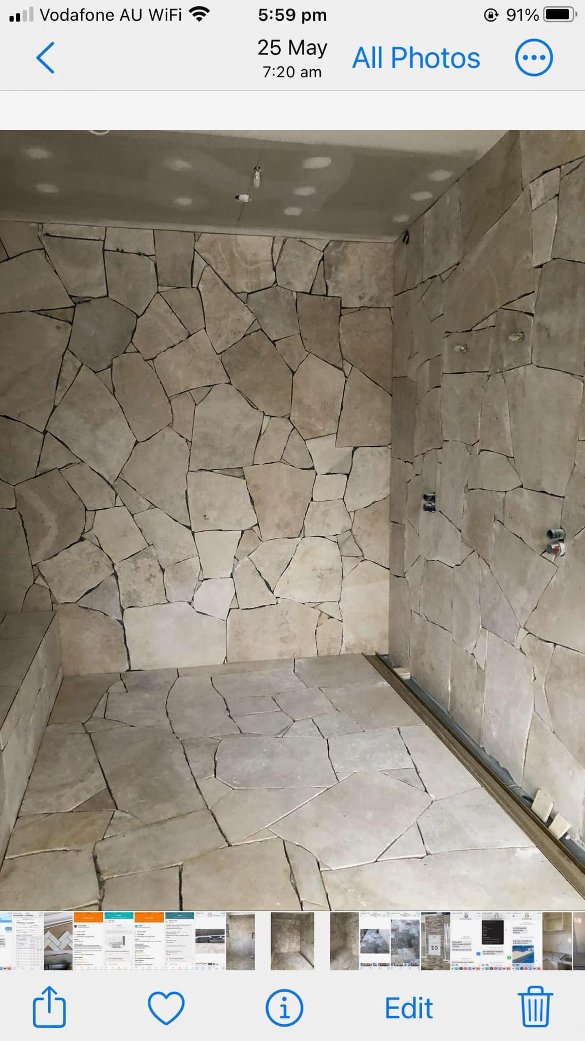 Bathroom tiling project